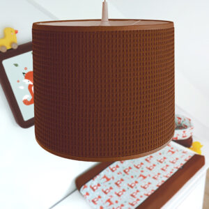 hanglamp wafelstof donker bruin ANNIdesign 01