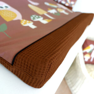 Aankleedkussenhoes bosdieren donker bruin ANNIdesign 02