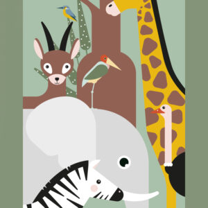 behangbaan wildlife bleek groen ANNIdesign_02