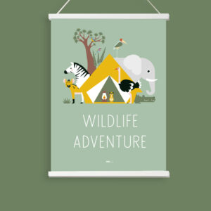 poster XL wildlife bleek groen ANNIdesign 02