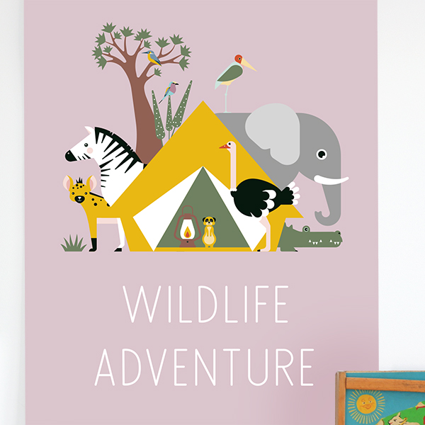 poster XL wildlife lila paars ANNIdesign 02