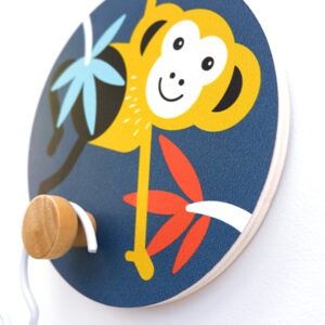 kapstok jungle aap donker blauw 1 haak ANNIdesign 02