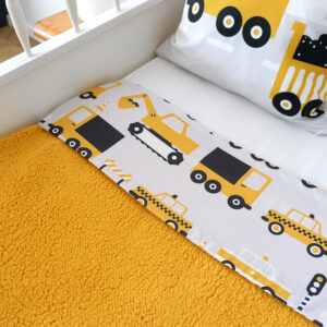 Teddydeken Voertuigen oker geel teddy oker geel ANNIdesign 02