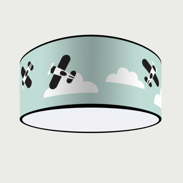 Plafondlamp Vliegtuig in Wolken old green ANNIdesign S01