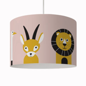 Hanglamp Safari dieren oud roze ANNIdesign S02