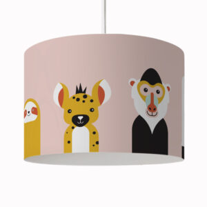 Hanglamp safari dieren oud roze ANNIdesign S01