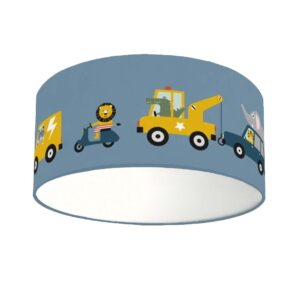 Plafondlamp dieren onderweg jeans blauw ANNIdesign 02